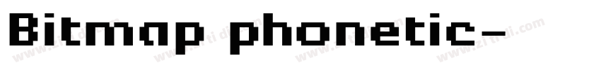 Bitmap phonetic字体转换
